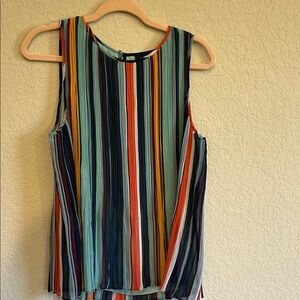 ⭐️Halogen Blue Pleated Tank Top